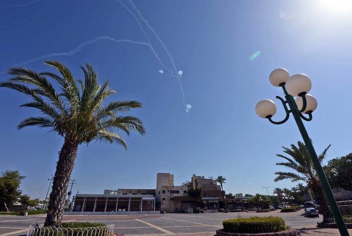 interception over Ashkelon